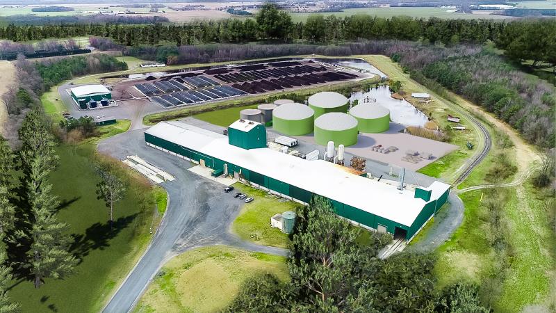 The anaerobic digester tanks would be constructed behind the existing facility adjacent to the composting area at the Bioenergy Devco plant south of Seaford. DEVCO GRAPHIC